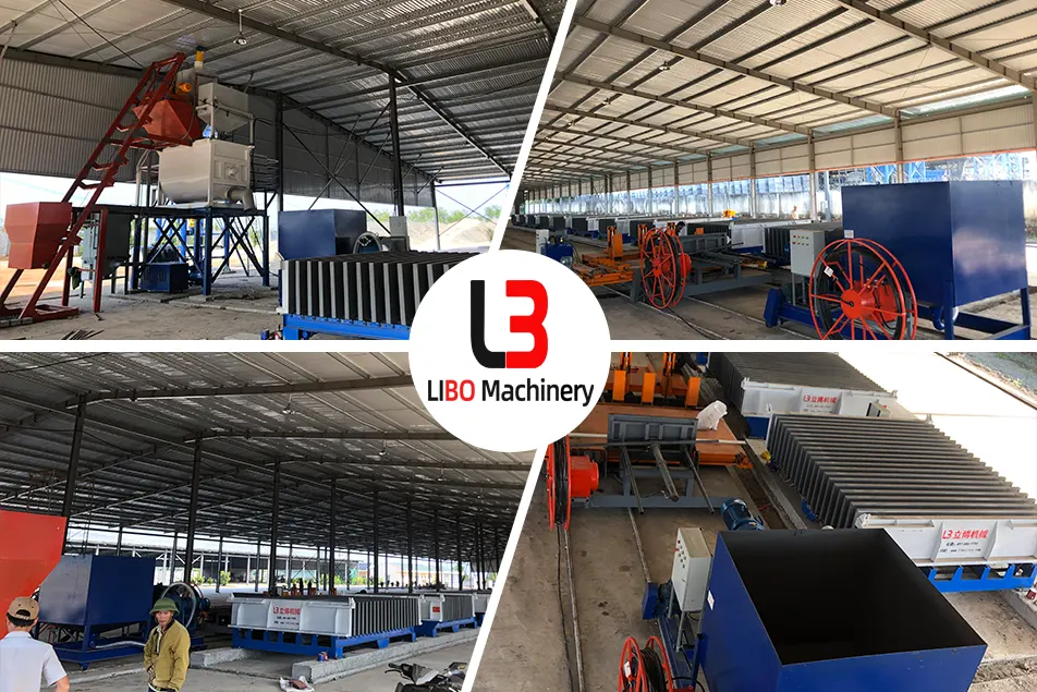 Composite partition plate production line installation site