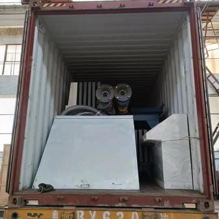 The delivery of LIBO-HF20 hollow lightweight foamed cement wall panel production line-export to Malaysia